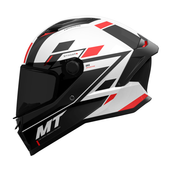 MT Helmets  MT Stinger 2 Zivze A5 Gloss Black White Red